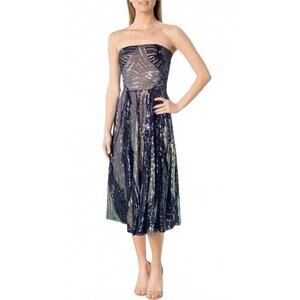 NEW DRESS THE POPULATION sequin fit & flare dress in multi